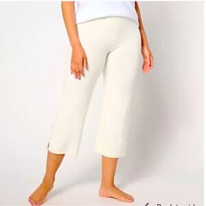 Barefoot Dreams Ultra Lite Ribbed Slit Crop Pant